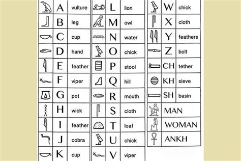 Egyptian guide explaining hieroglyphics