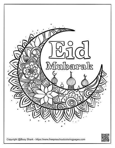 Eid Mubarak Coloring Pages