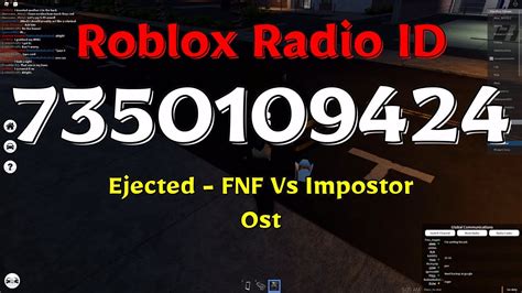 Ejected - FNF Vs Impostor Ost Roblox Code | Roblox, Roblox codes 