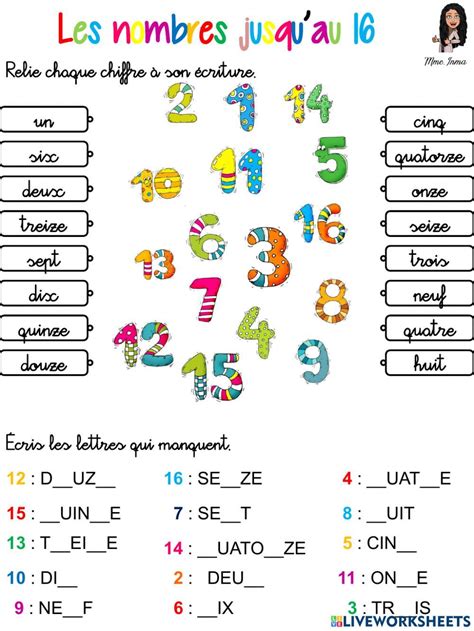 Ejercicios Numeros En Frances