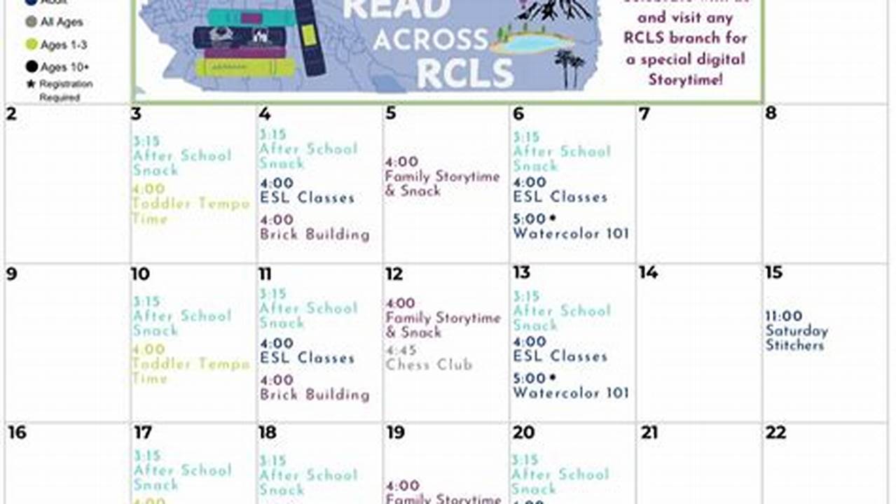 El Cerrito Library Calendar