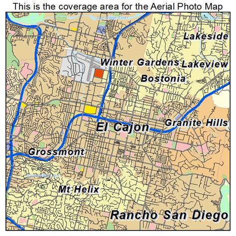 El Cajon Zip Code Map