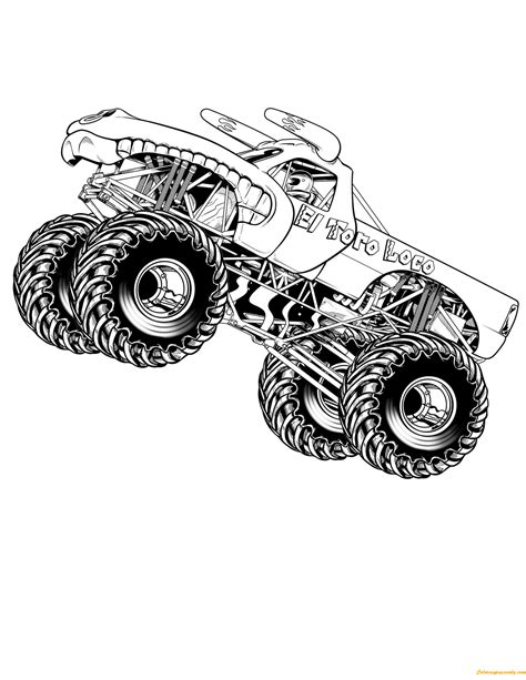 El Toro Loco Coloring Pages