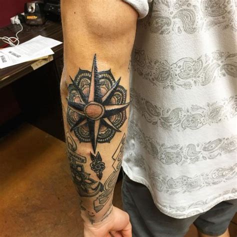 50+ Traditional Elbow Tattoos For Men (2019) Tribal