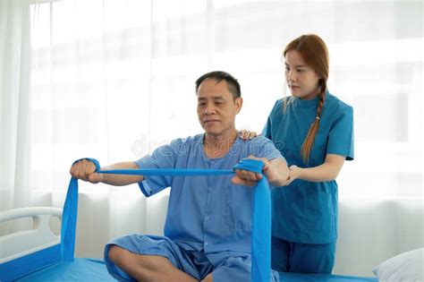 Elderly Patient Receiving Physical Therapy