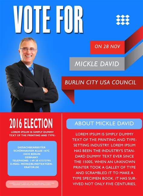 8+ Election Brochure Templates Free PSD Design Examples