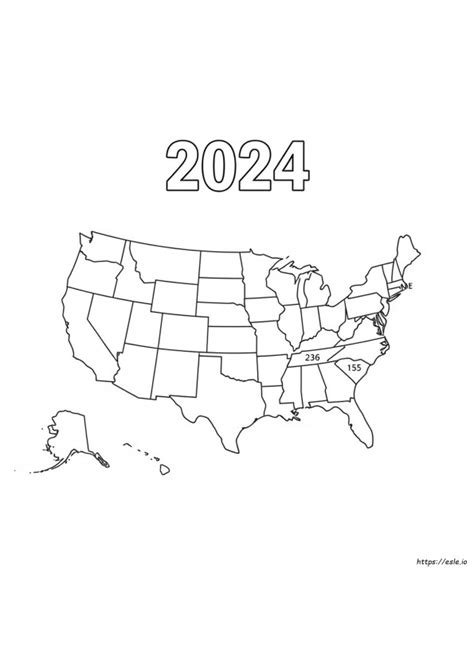 Electoral Map Coloring Page