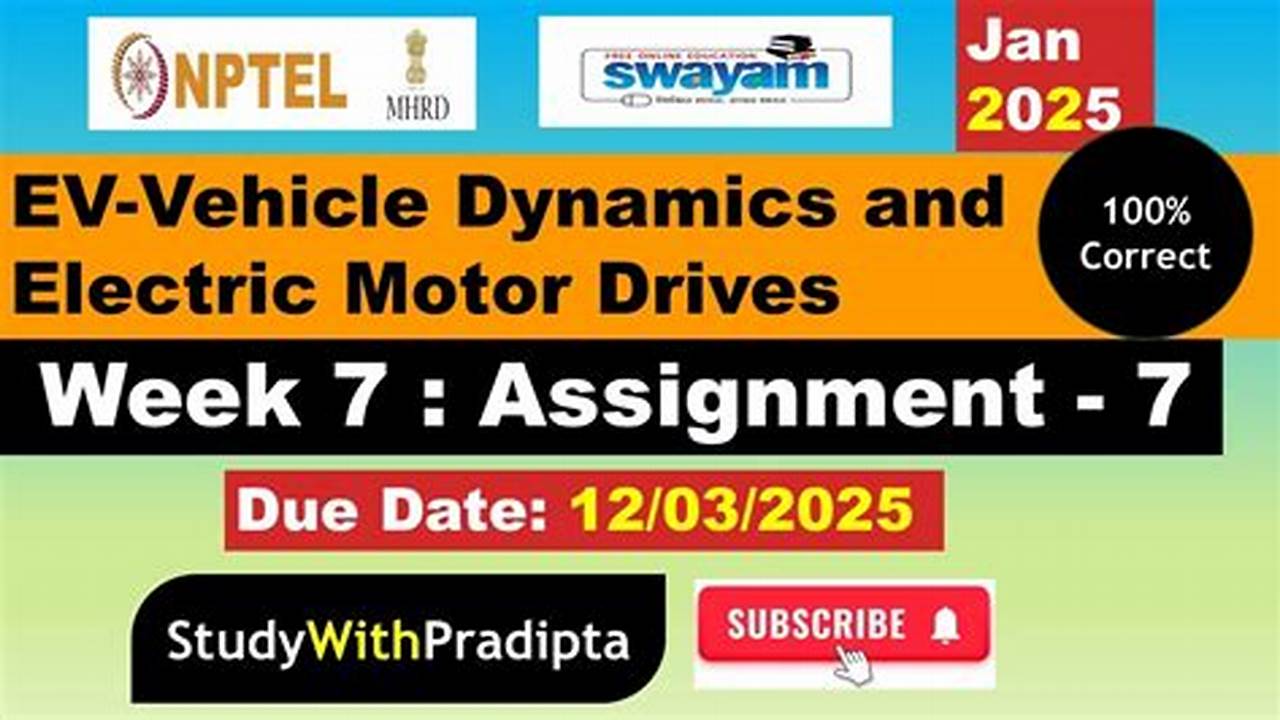 Electric Vehicle Nptel Assignment Answers