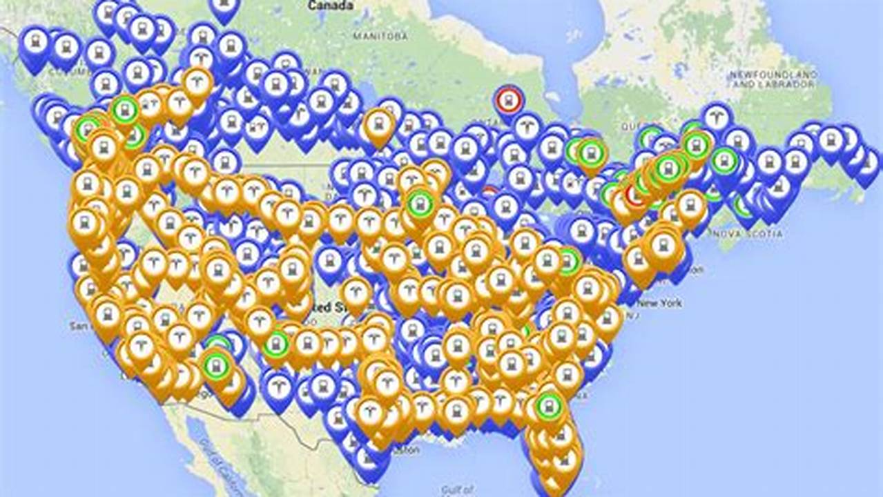 Electric Vehicles Charging Stations Map