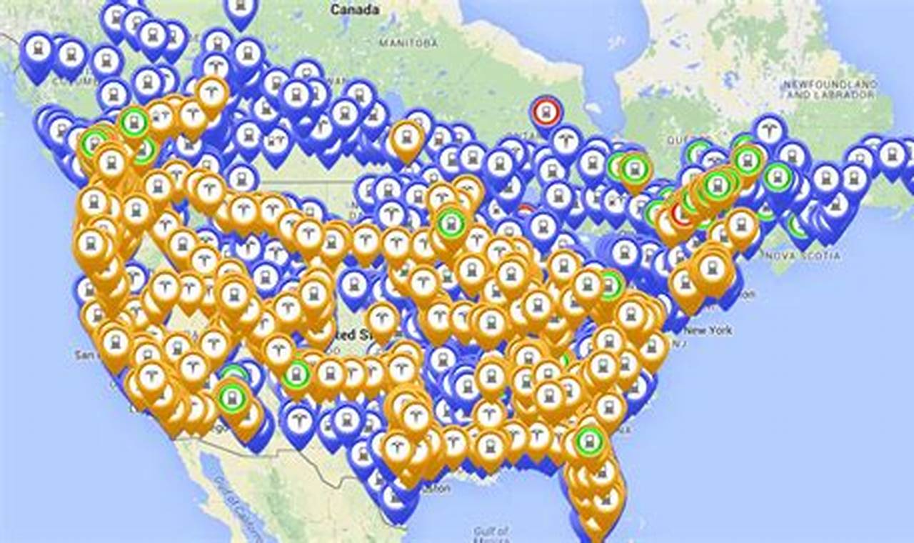 Electric Vehicles Charging Stations Map