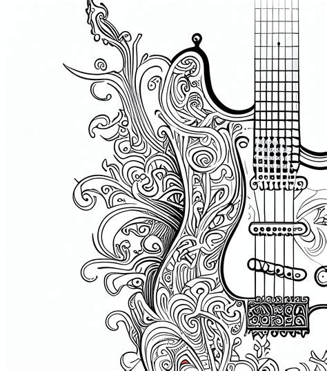 Electric Guitars Coloring Pages