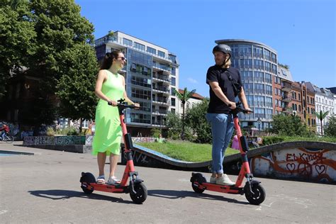Electric Scooter in City