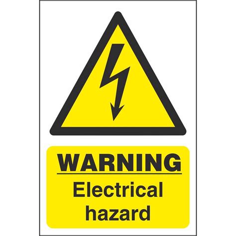 Electrical Hazard Warning Signage