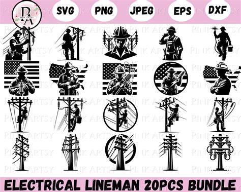Power Up Your Design Game with High-Quality Electrical Lineman SVGs: The Ultimate Collection!