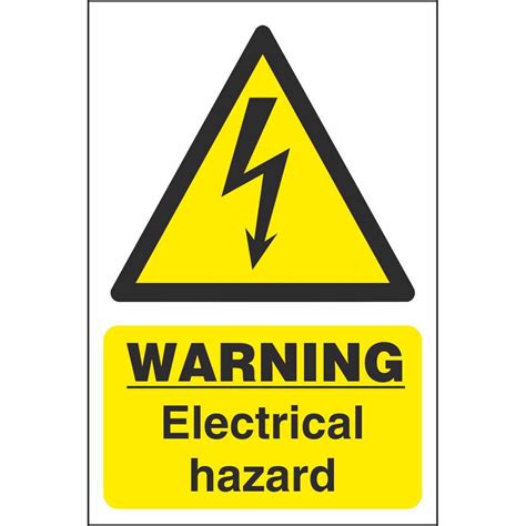 Electrical Safety Signs on Construction Site