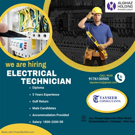 Electrical Technician Jobs Vacancy