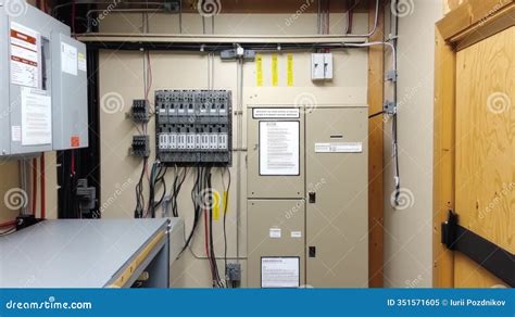 Electrical panel with circuit breakers