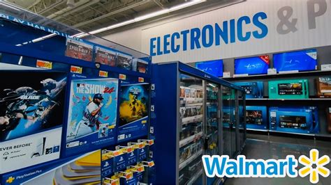 Electronics section in Walmart