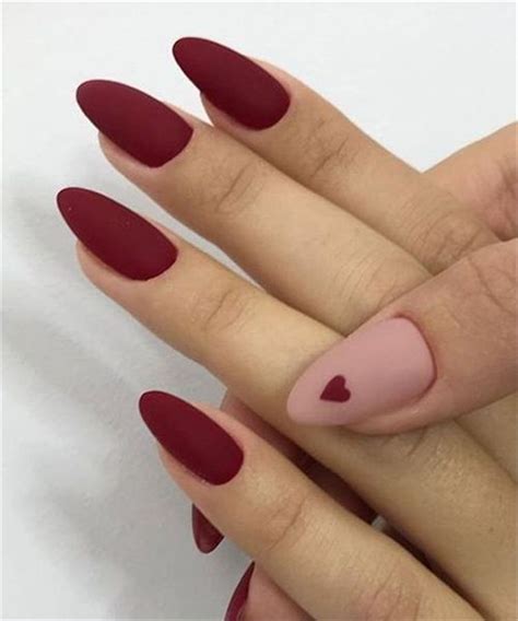 Elegant Almond Nails Classy Valentines