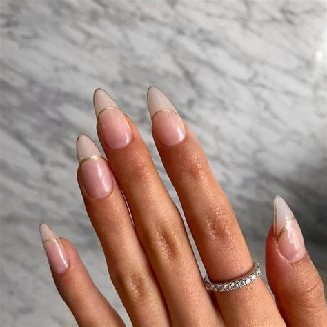 Elegant Almond Nails January