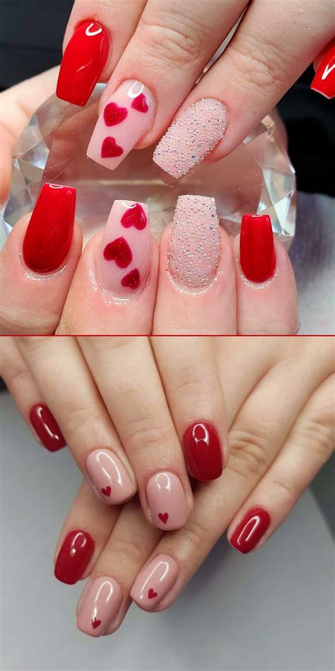 Elegant Valentines Nails Designs