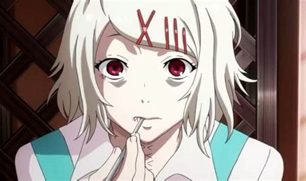 Elegant White Hair Anime Girl Tokyo Ghoul