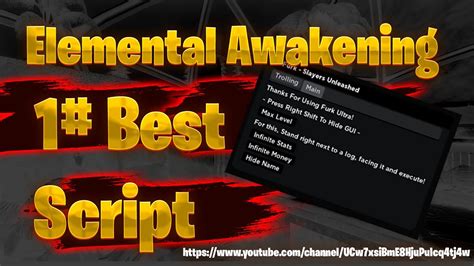 Elemental Awakening Script [By me] - WRD Community