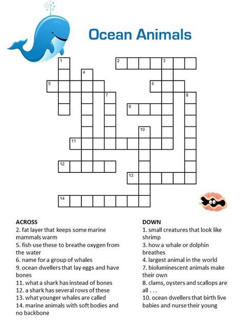 Elementary Printable Crossword Puzzles For Kids