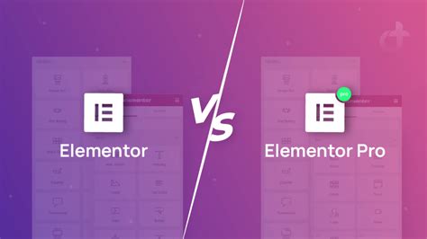 Elementor Free vs Elementor Pro
