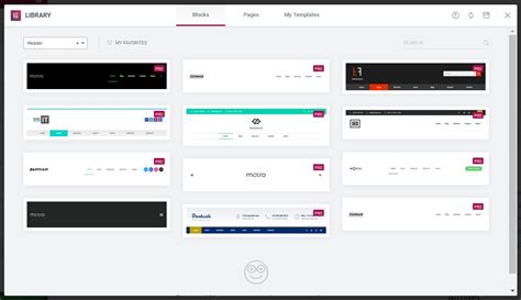 Elementor Header Template