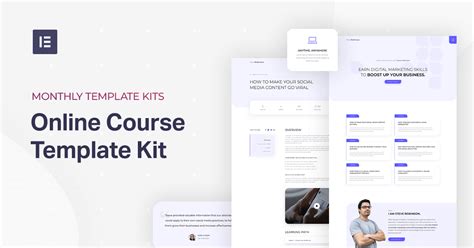 Elementor Online Course Template