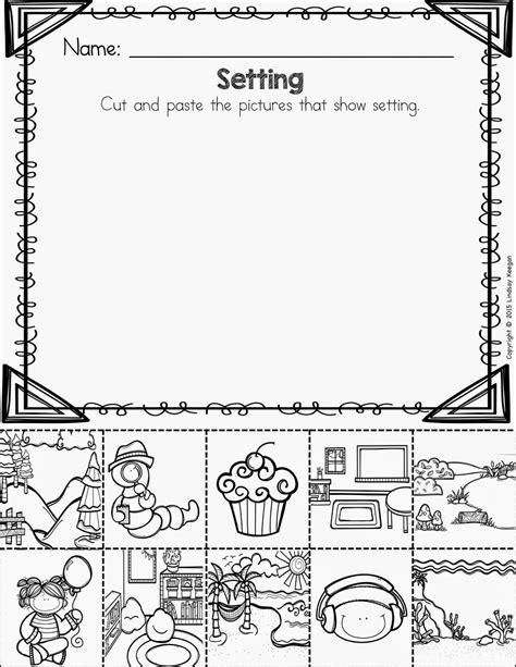 Elements Of A Story Worksheet
