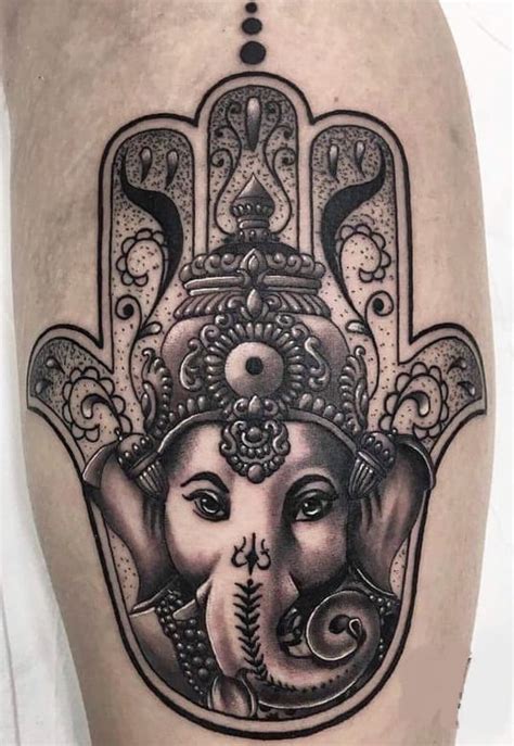 Hamsa elephant tattoo design Getting this for my first