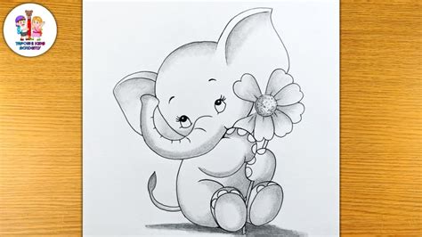 Elephant Baby Easy To Draw Animals