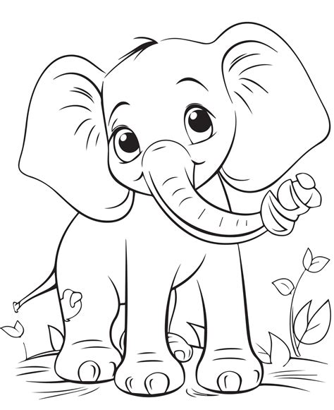 Elephant Coloring Page