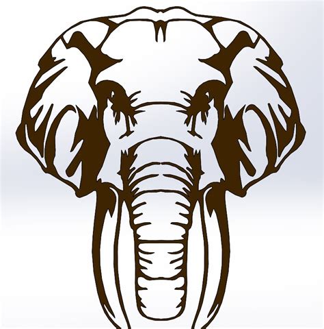 Download Elephant Design DXF Files