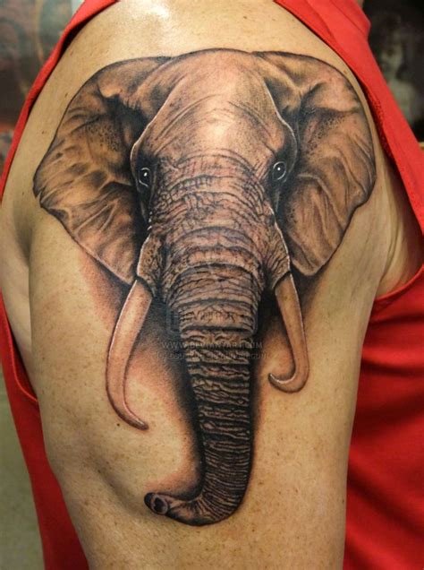 Elephant Face Tattoo