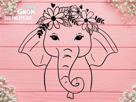 Download Elephant Flower Crown Files DXF Files