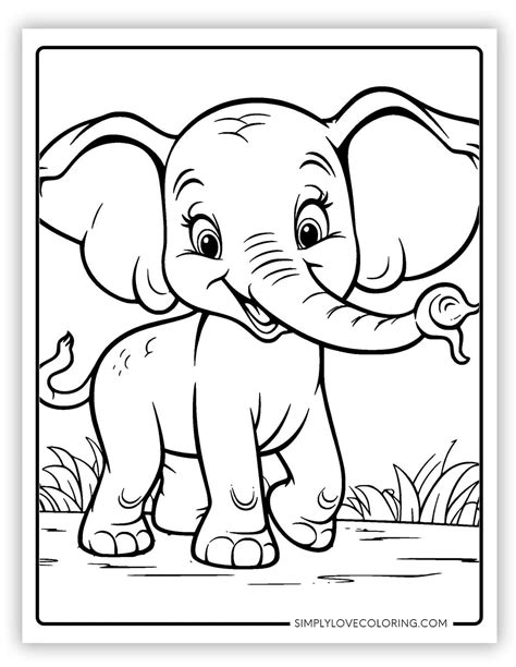 Elephant Free Coloring Pages