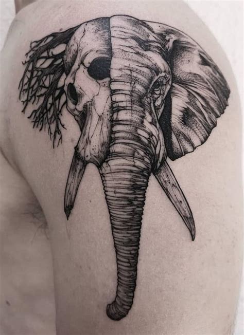 Elephant Skull Tattoo