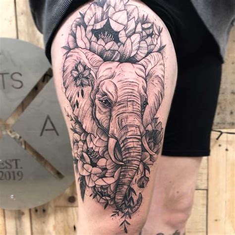 elephant tattoo on Tumblr