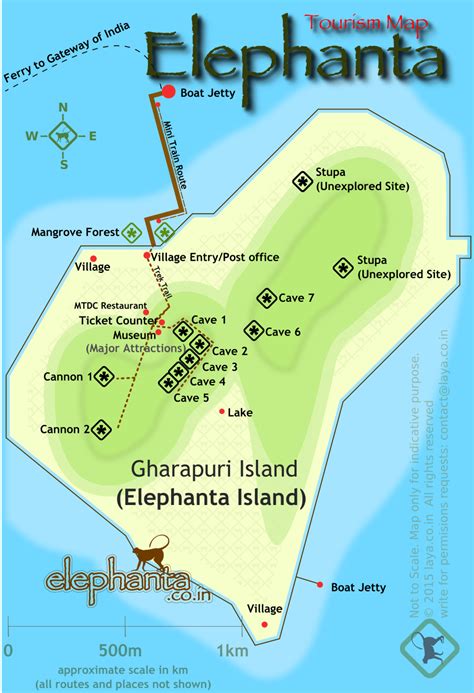Elephanta Island map