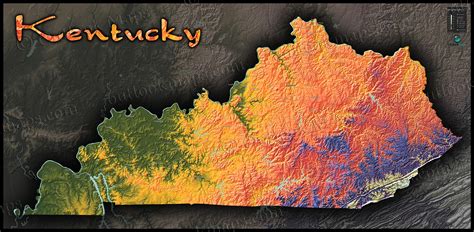 Elevation Map Of Kentucky