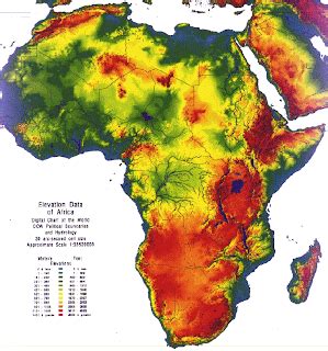 Elevation Map Of Africa
