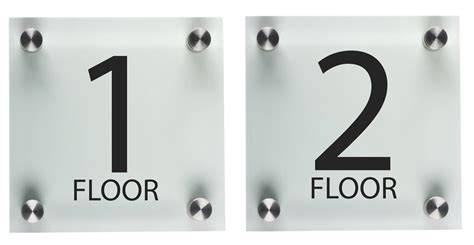 Elevator Floor Number Signs