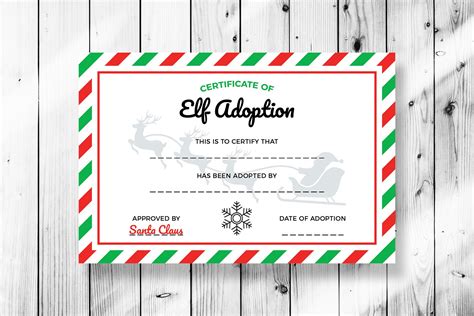 Elf On The Shelf Birth Certificate Printable