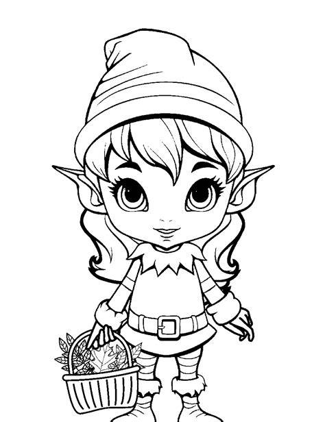 Elf Coloring Page