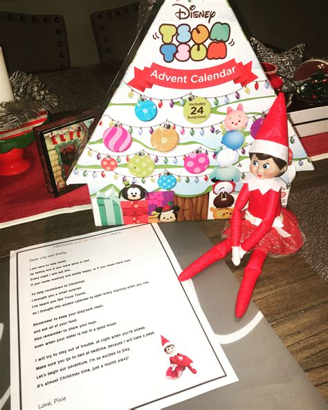 Elf On The Shelf Advent Calendar Letter