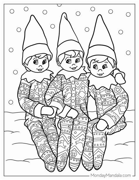 Elf On The Shelf Color Pages
