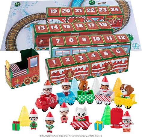 Elf On The Shelf Train Advent Calendar